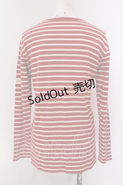 画像2: PINK HOUSE / ボーダーカットソー  アカ×シロ O-25-05-13-078-LO-TO-IG-ZI