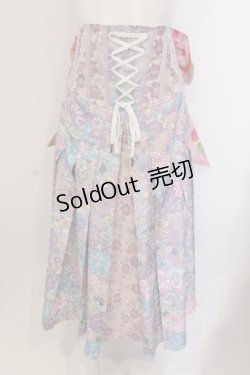 画像1: Qutie Frash / リボン袴コルセット  パステル O-25-05-13-007-QU-SK-OW-OS
