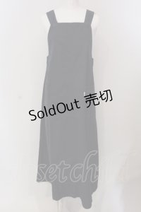 powder / ポケットサロペットワンピース  ネイビー O-25-05-13-081-LO-OP-IG-OS
