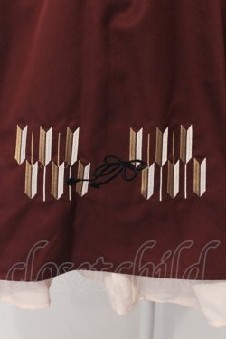 画像5: Amavel / 大鳥居の御稲荷和風サス付きスカート  ワイン O-25-05-13-082-CA-SK-IG-OS