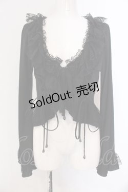 画像1: Qutie Frash / ショートボレロ  ブラック O-25-05-13-011-QU-TO-OW-OS