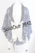 Qutie Frash / 和柄ポンチョ  ブルー O-25-05-13-012-QU-JA-OW-OS