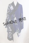 Qutie Frash / 着物カーデ  ブルー O-25-05-13-015-QU-JA-OW-OS