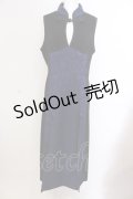 Qutie Frash / チャイナロングワンピ  ブルー O-25-05-13-009-QU-OP-OW-OS