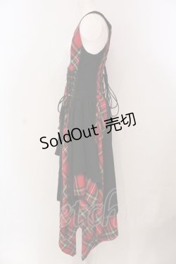 画像3: Qutie Frash / タータンチェックコルセットベスト  レッド O-25-05-13-022-QU-JA-OW-OS