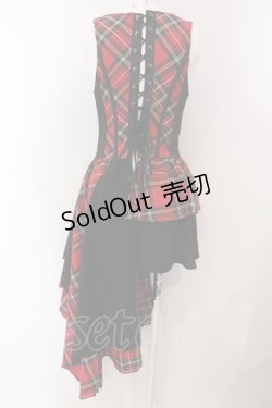 画像4: Qutie Frash / タータンチェックコルセットベスト  レッド O-25-05-13-022-QU-JA-OW-OS