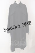 Qutie Frash / ネクタイ付きBIGシャツ  ネイビー O-25-05-13-023-QU-BL-OW-OS
