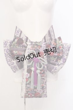 画像1: Qutie Frash / 花魁帯コルセット  パープル O-25-05-13-003-QU-TO-OW-ZI
