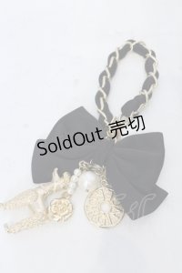 INGEBORG / リボンプードルバッグチャーム  ゴールド×クロ O-25-05-14-051-LO-ZA-IG-OS