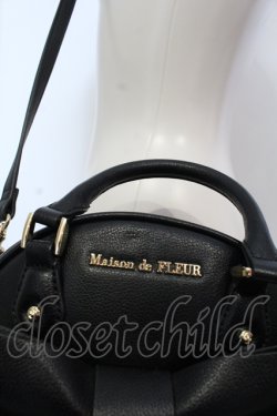 画像2: Maison de FLEUR / 青木美沙子さんコラボ ラウンドリボンショルダーバッグ  クロ O-25-05-14-003-LO-BG-IG-OS