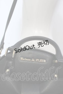 画像2: 【SALE】Maison de FLEUR / 青木美沙子さんコラボ ラウンドリボンショルダーバッグ  クロ O-25-05-14-003-LO-BG-IG-ZTK013