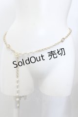 INGEBORG / ロゴサークルパールチェーンベルト  ゴールド O-25-05-14-058-LO-ZA-IG-OS