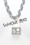 INGEBORG / パドロックネックレス  ゴールド×クロ O-25-05-14-060-LO-AC-OW-OS