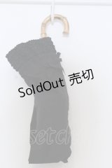 INGEBORG / フリル使い折りたたみ傘  クロ O-25-05-14-063-LO-ZA-OW-OS
