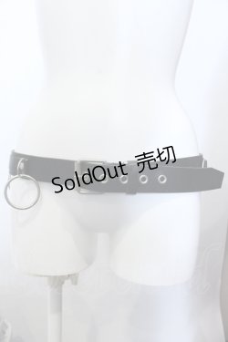 画像1: ROMANTIC NEUROSIS / シドリングベルト  ブラック O-25-05-14-066-PU-ZA-OW-OS