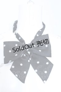 MIHO MATSUDA / ドット柄リボンタイ  ブラック O-25-05-14-071-GO-ZA-OW-OS