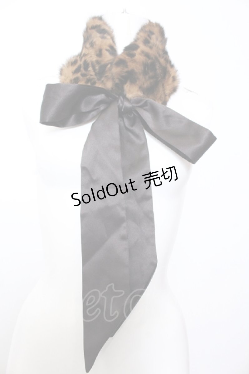 画像1: 【SALE】MIHO MATSUDA / ファーティペット  レオパード（ブラウン×ブラック） O-25-05-14-073-GO-ZA-OW-ZT421-F003 (1)