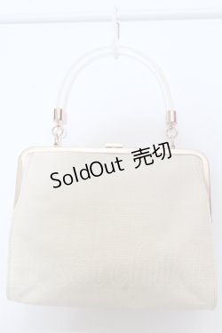 画像2: an another angelus / ローズ刺繍クリアハンドルバッグ  アイボリー×ブルー系 O-25-05-14-004-CA-BL-IG-OS