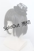 MIHO MATSUDA / ミニハット  総レース×ブラック O-25-05-14-083-GO-AC-OW-OS
