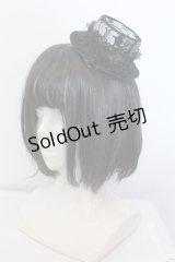 MIHO MATSUDA / ミニハット  総レース×ブラック O-25-05-14-083-GO-AC-OW-OS