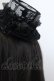 画像2: MIHO MATSUDA / ミニハット  総レース×ブラック O-25-05-14-083-GO-AC-OW-OS (2)