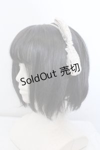 MIHO MATSUDA / ななめリボンカチューシャ  シロ O-25-05-14-085-GO-AC-OW-OS