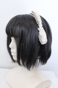 画像1: MIHO MATSUDA / ななめリボンカチューシャ  シロ O-25-05-14-085-GO-AC-OW-OS