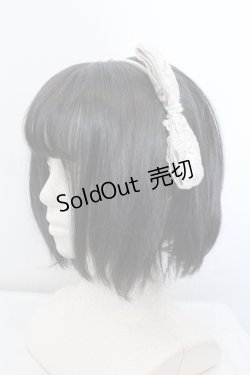 画像1: MIHO MATSUDA / ななめリボンカチューシャ  シロ O-25-05-14-085-GO-AC-OW-OS