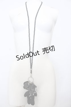 画像2: INGEBORG / くまストラップネックレス  クロ O-25-05-14-013-LO-AC-OW-OS