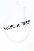 INGEBORG / 大粒パールネックレス  シロ O-25-05-14-014-LO-AC-OW-OS