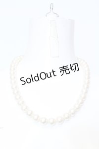 INGEBORG / 大粒パールネックレス  シロ O-25-05-14-014-LO-AC-OW-OS