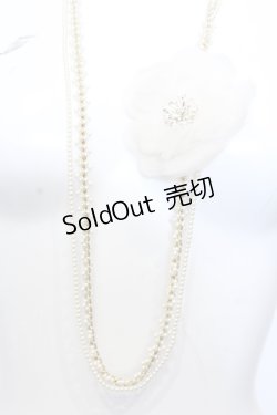 画像1: INGEBORG / フラワーコサージュ多連ネックレス  ゴールド O-25-05-14-015-LO-AC-OW-OS