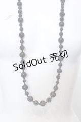 INGEBORG / ビーズネックレス  クロ O-25-05-14-016-LO-AC-OW-OS
