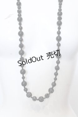 画像1: INGEBORG / ビーズネックレス  クロ O-25-05-14-016-LO-AC-OW-OS