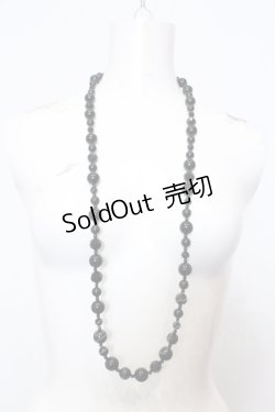 画像2: INGEBORG / ビーズネックレス  クロ O-25-05-14-016-LO-AC-OW-OS
