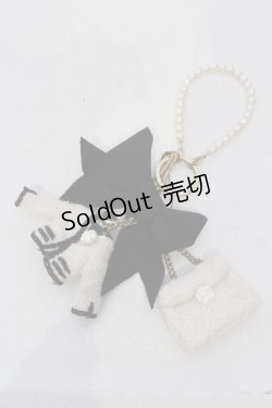 画像1: INGEBORG / シグネチャーモチーフバッグチャーム  シロ O-25-05-14-028-LO-ZA-IG-OS