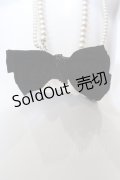 INGEBORG / 多重パールリボンネックレス  クロ×パール O-25-05-14-029-LO-AC-IG-OS