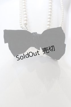 画像1: INGEBORG / 多重パールリボンネックレス  クロ×パール O-25-05-14-029-LO-AC-IG-OS