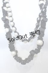 INGEBORG / パールネックレスサテンリボン  クロ O-25-05-14-035-LO-AC-IG-ZT006