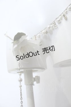 画像2: INGEBORG / シグネチャーカメリアコサージュチェーンベルト  ゴールド×シロ O-25-05-14-037-LO-ZA-IG-OS