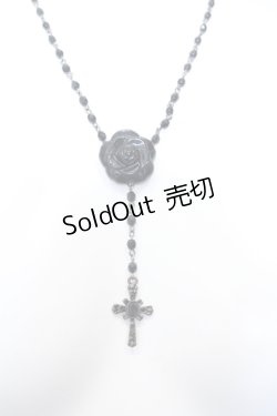 画像1: INGEBORG / 十字架カメリアネックレス  クロ O-25-05-14-044-LO-AC-IG-OS