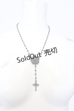 画像2: INGEBORG / 十字架カメリアネックレス  クロ O-25-05-14-044-LO-AC-IG-OS