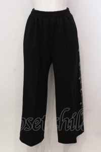Candy Stripper / CND WIDE TRACK パンツ 2 ブラック O-25-05-15-001-PU-PA-YM-OS