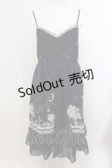 axes femme / ムーンキャットキャミワンピ  ネイビ O-25-05-15-032-AX-OP-IG-OS