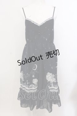 画像1: axes femme / ムーンキャットキャミワンピ  ネイビ O-25-05-15-032-AX-OP-IG-OS
