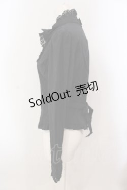 画像3: Innocent World / スタンドカラーローズヨークブラウス L クロ O-25-05-15-036-IW-BL-IG-OS