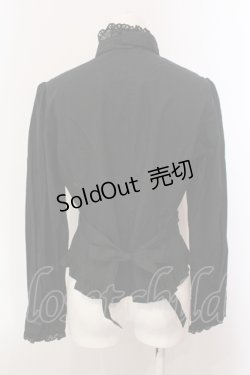 画像4: Innocent World / スタンドカラーローズヨークブラウス L クロ O-25-05-15-036-IW-BL-IG-OS