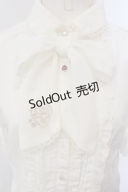画像2: axes femme POETIQUE / ストーンボタンブラウス  オフシロ O-25-05-15-037-AX-BL-IG-OS