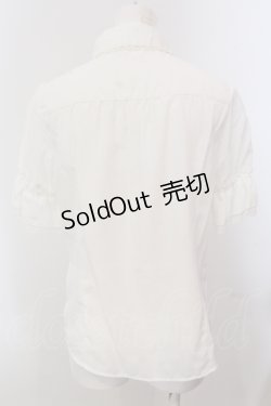 画像3: axes femme POETIQUE / ストーンボタンブラウス  オフシロ O-25-05-15-037-AX-BL-IG-OS