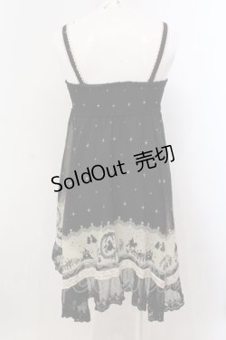 画像3: axes femme / 童話柄2WAYチュニック M クロ×アイボリー O-25-05-15-038-AX-OP-IG-OS
